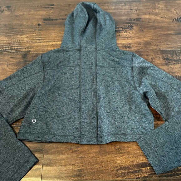 Lululemon Gray Cropped Hoodie - Picture 6 of 7